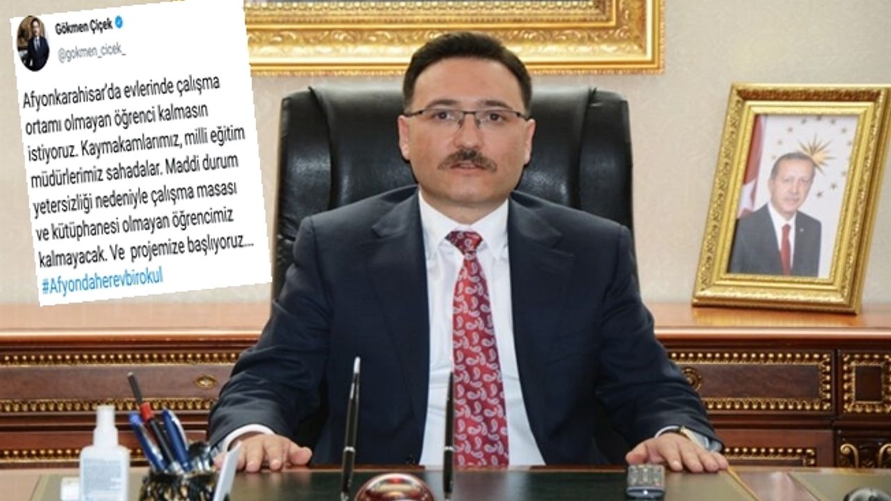 Vali Çiçek, Çalışma masası ve kütüphanesi olmayan çocuk kalmayacak!