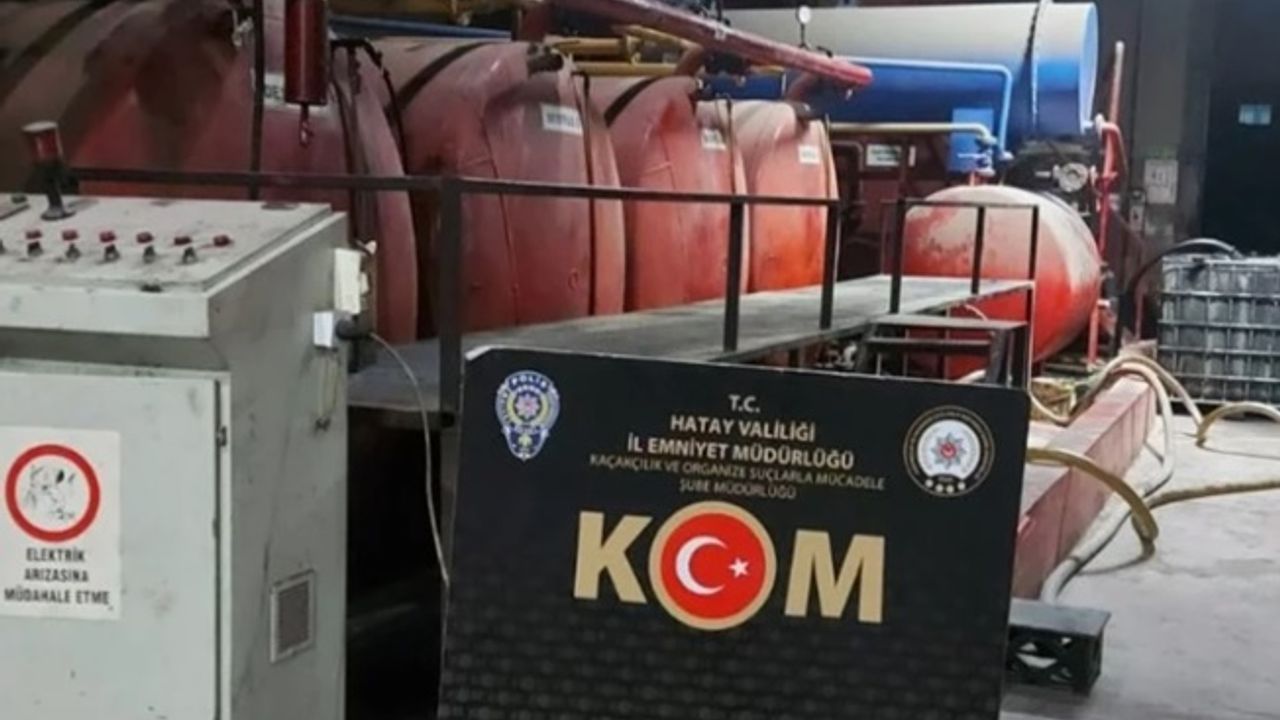 Hatay'da 97 bin 238 litre karışımlı akaryakıt ele geçirildi