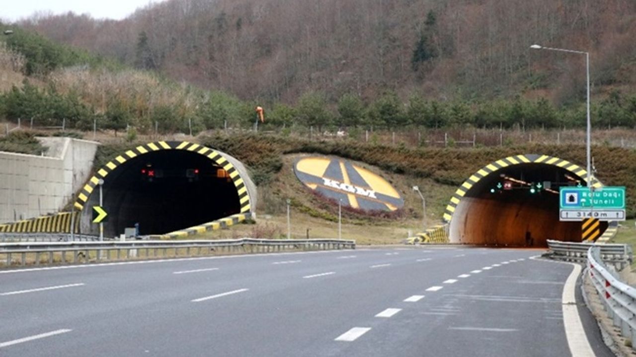 Bolu Dağı Tüneli İstanbul yönü çalışmalar nedeniyle 35 gün kapalı olacak