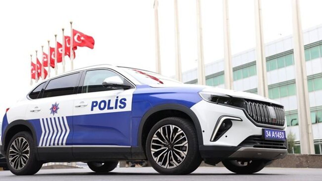 Yerli otomobil TOGG polis arabası olarak  görüntülendi