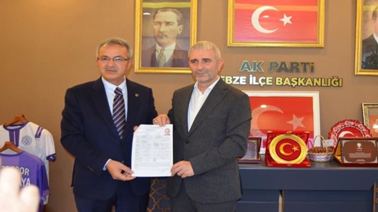 Adnan Köşker Gebze'den  adaylık başvurusu yaptı