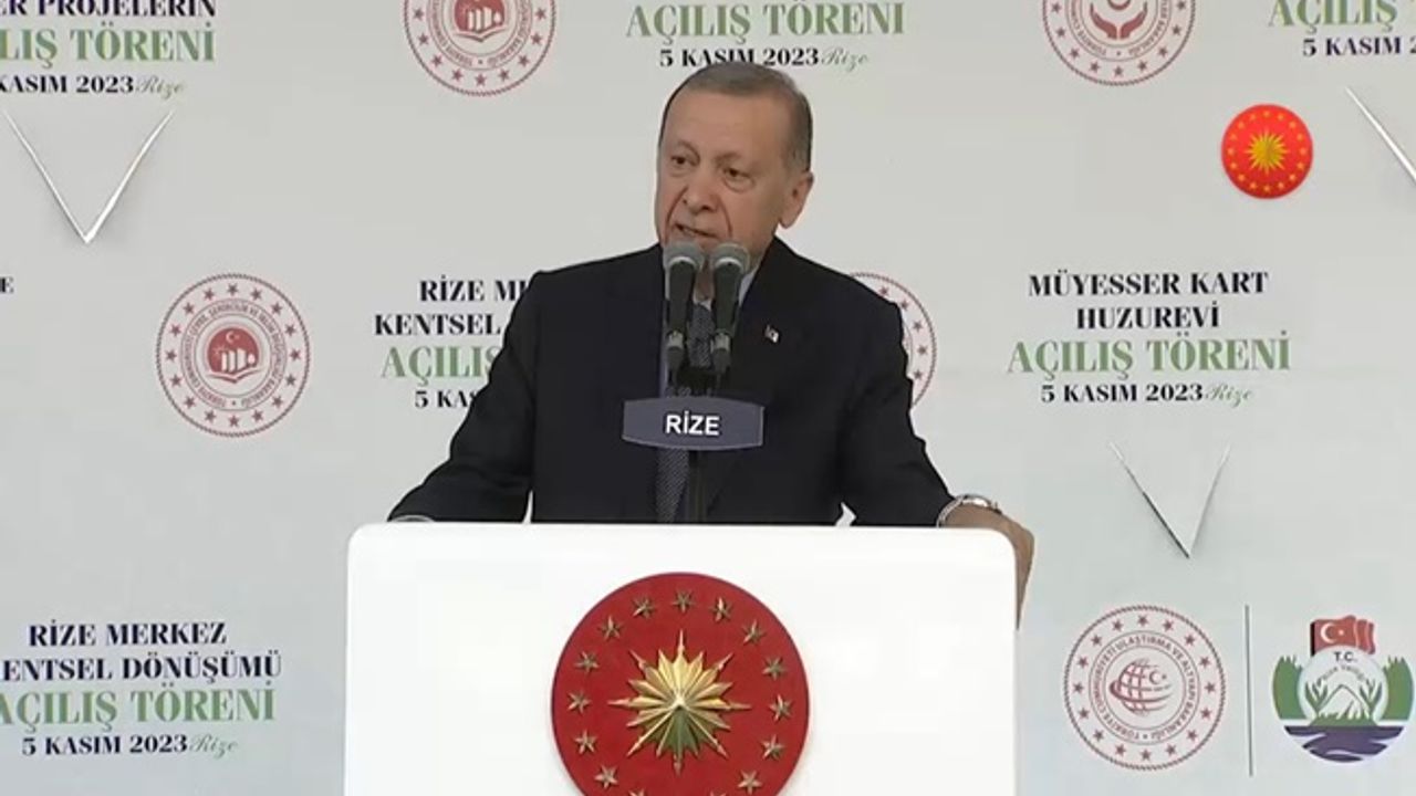 Erdoğan memleketi Rize'den dünyaya mesaj verdi...