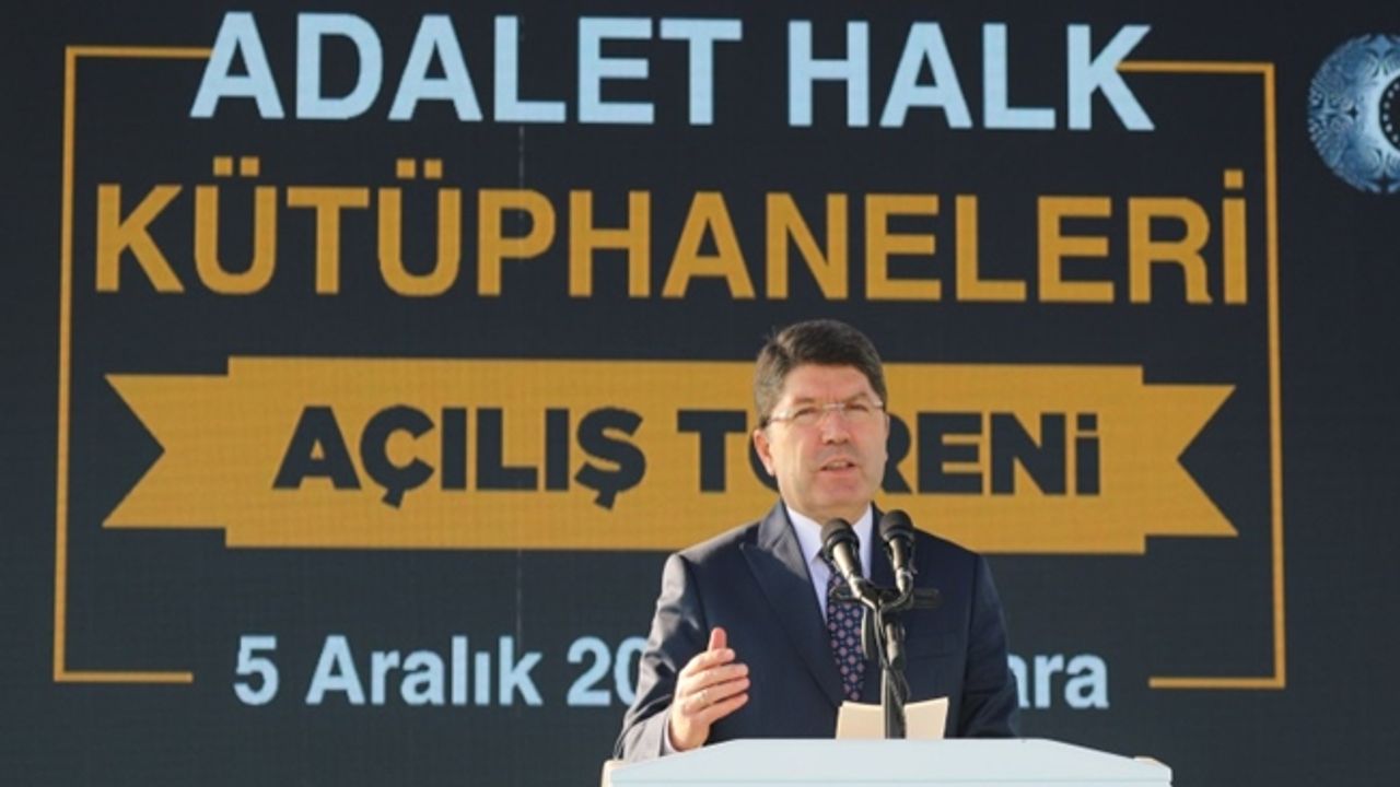 ADALET BAKANI TUNÇ, ADALET HALK KÜTÜPHANELERİ AÇILIŞINA KATILDI