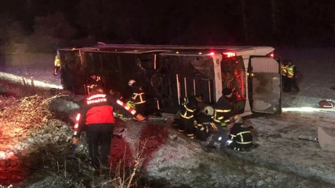 Kastamonu'da otobüs kazası: 6 ölü, 33 yaralı!