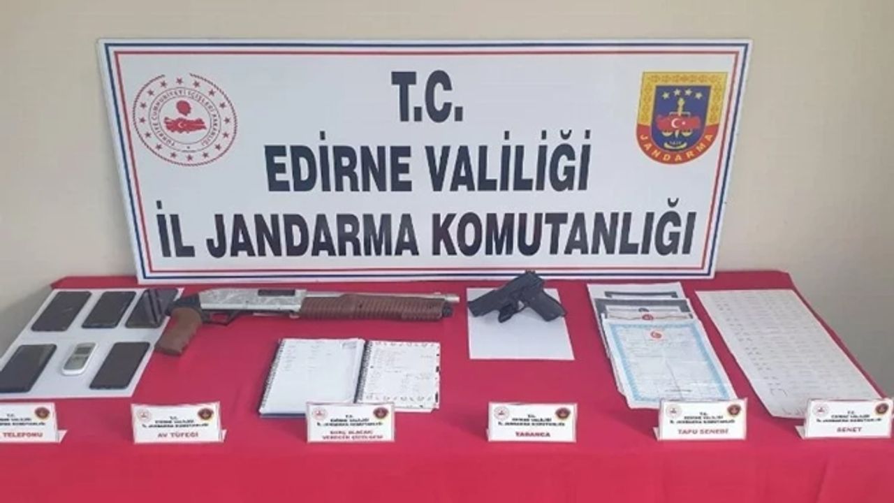 Keşan’da tefecilik operasyonunda 6 gözaltı