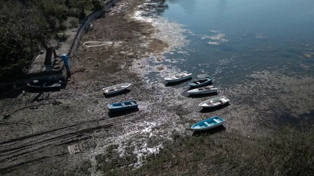 Sapanca Gölü’nün son hali böyle görüntülendi
