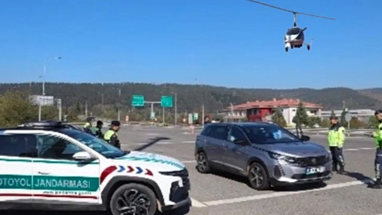 Düzce'de çaykopter destekli denetim