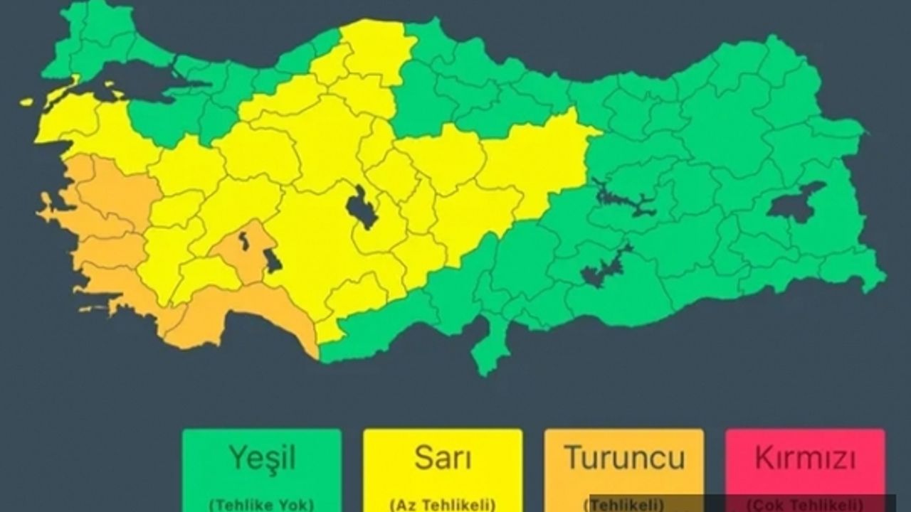 6 ilde 'turuncu uyarı'sı İçişleri'nden geldi