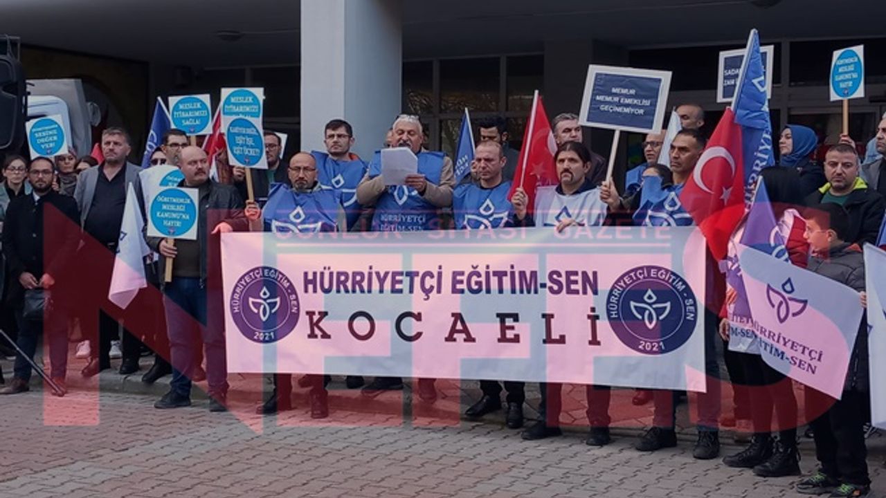Hürriyetçi Eğitim-Sen'den Gebze'de basın açıklaması!