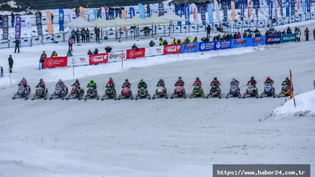 2025 Dünya Kar Motosikleti Şampiyonası Erciyes'te yapılacak
