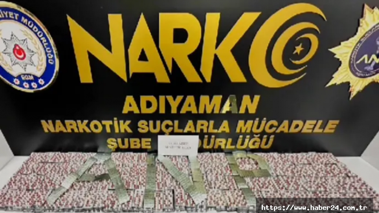 Adıyaman'da 11 bin sentetik hap ele geçirildi