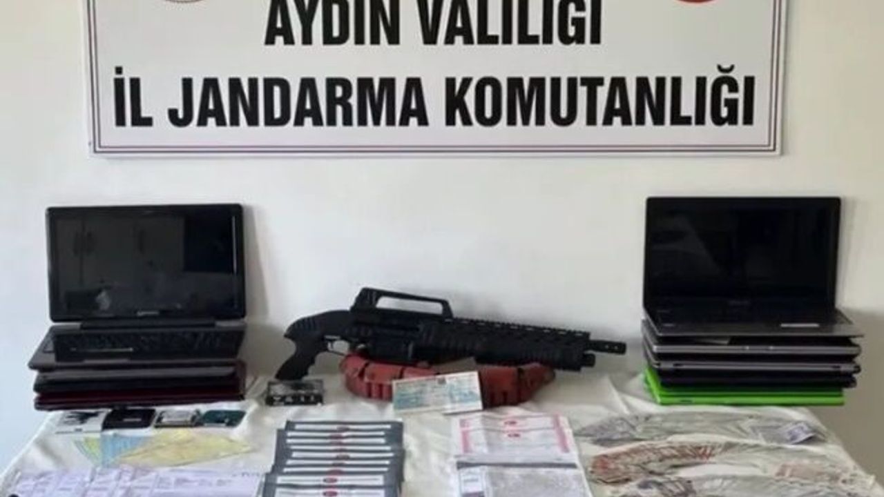 Aydın merkezli 8 ilde dolandırıcılık çetesi çökertildi