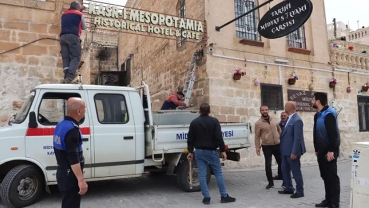 Mardin Midyat’ta tarihi doku korunuyor