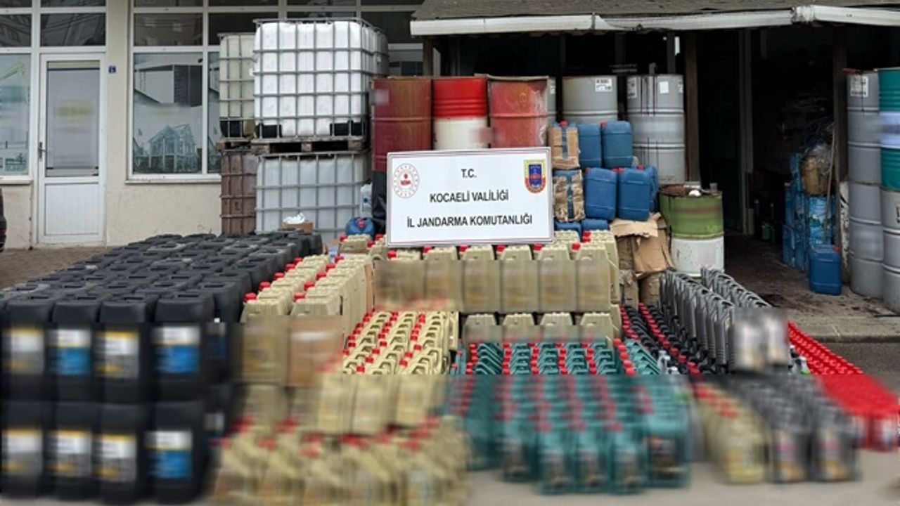 Kocaeli'de 12 Milyon TL'lik Sahte Madeni Yağ Operasyonu