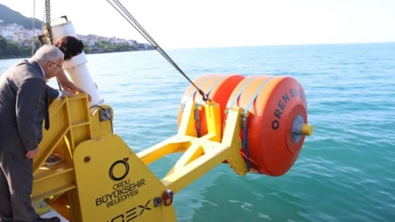 Ordu'da dalgalardan enerji üretiliyor