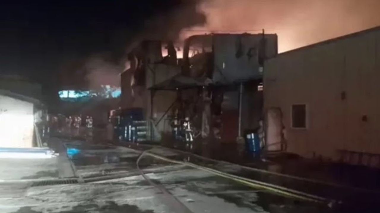İstanbul Çekmeköy’de sünger fabrikası yandı