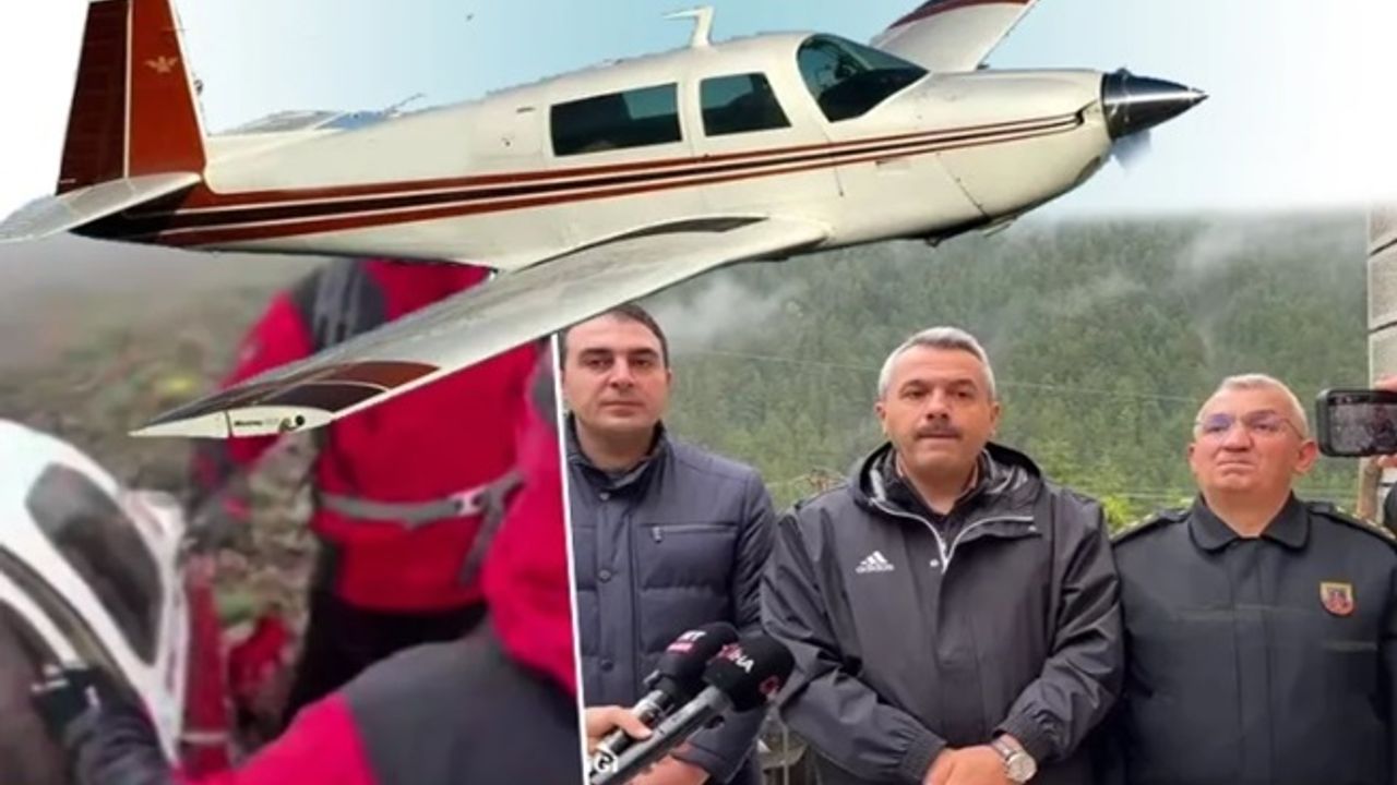 Rize-Erzurum sınırında düşen uçak bulundu!