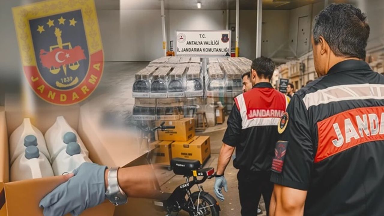 Antalya’da 119 bin 500 litre sahte alkol ele geçirildi