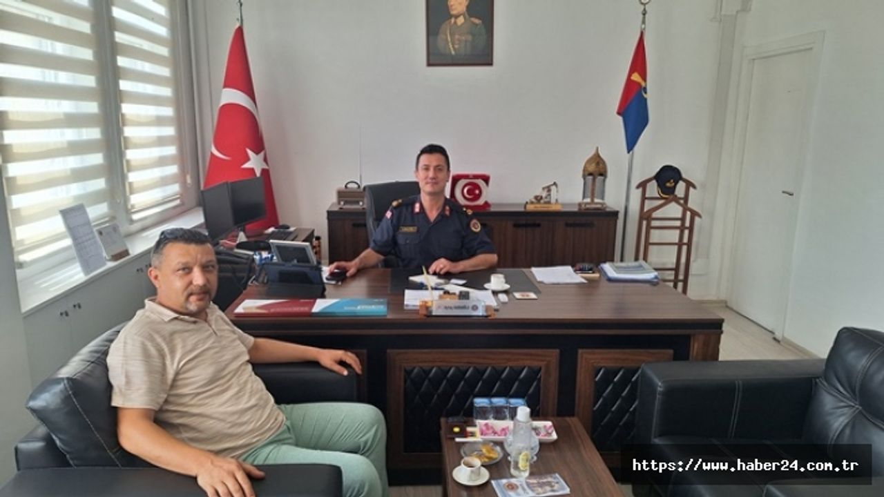 Binbaşı Aytaç Karaoğlu’na hayırlı olsun ziyareti