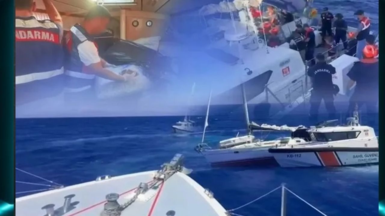 Muğla açıklarında Jandarmadan JİHA destekli operasyon!