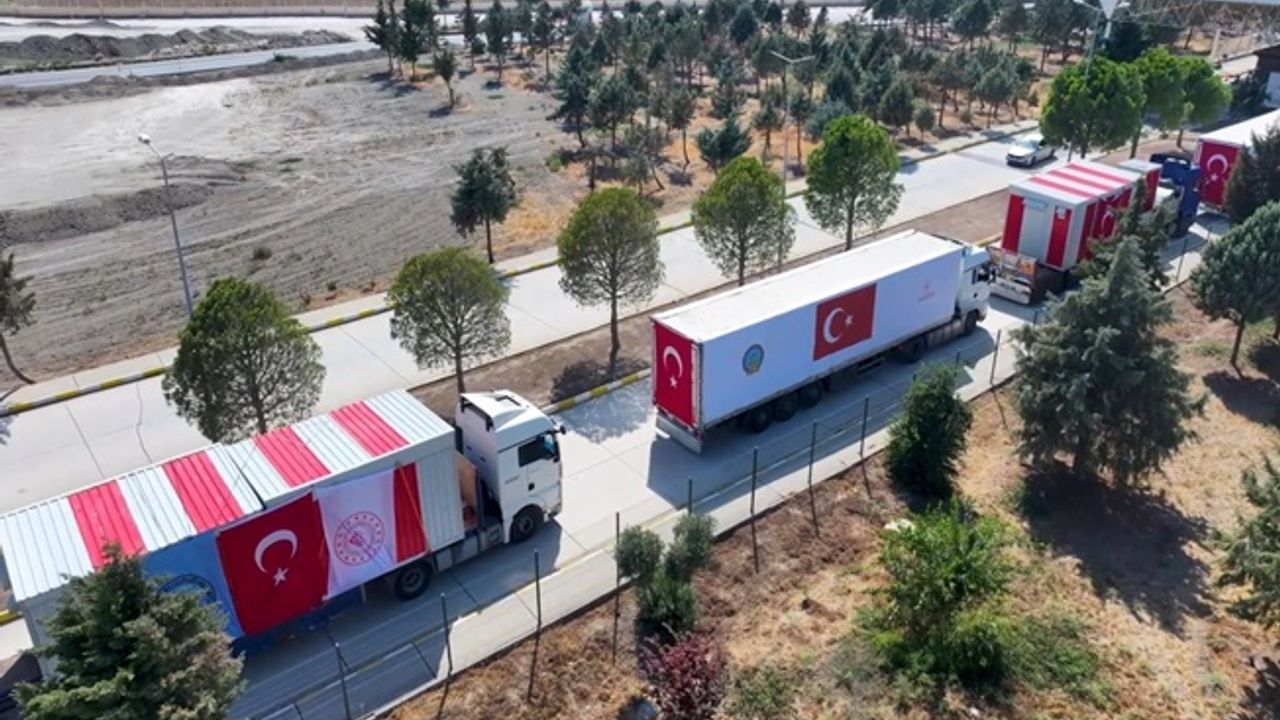 Şam'a zorlu hava koşullarında Türkiye'den iniş desteği