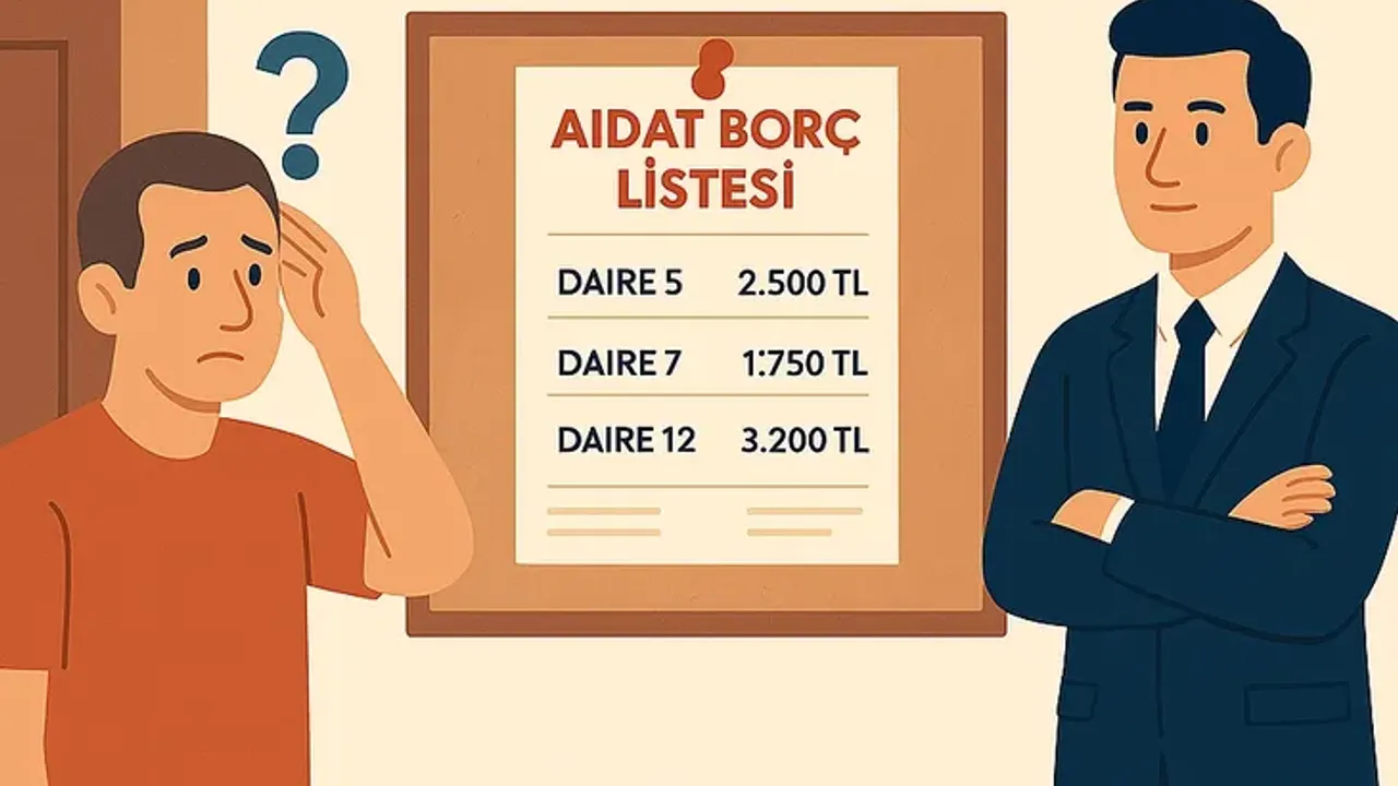 Apartman ve sitelerde aidat borç listesi asmak yasaklandı