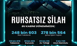 Bakan Yerlikaya: Son 1 Haftada 1.867 Ruhsatsız Silah Ele Geçirildi