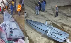 Trabzon'da balıkçıların ağlarına insansız deniz aracı takıldı!