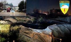 Antalya’daki hortum ev ve seralarda hasara yol açtı