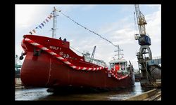 İlk sıfır emisyonlu tanker "WOLF 1" denize indirildi
