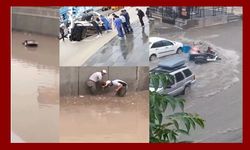 Sel Ankara’yı yuttu! Araçlar suya gömüldü