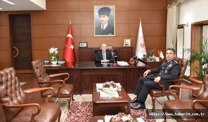 Zonguldak Valisi Mustafa Tutulmaz, İl Jandarma Komutanını ağırladı