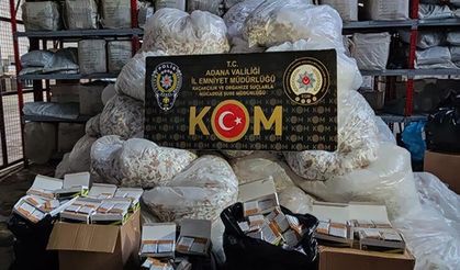 Adana’da 4 milyon 680 bin kaçak makaron ele geçirildi