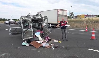 Tekirdağ'da feci kaza; 3 ölü 5 yaralı!