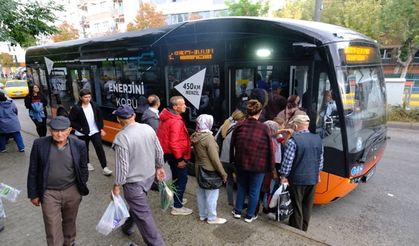Yüzde yüz elektrikli otobüs test sürüşünde