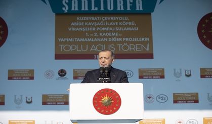 Erdoğan'dan Şanlıurfa'ya yatırım övgüsü