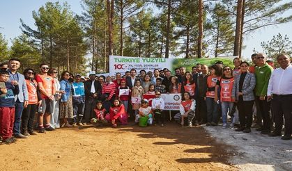 Gaziantep'te Burç Ormanı’nda Yanan Alana Yeniden Hayat Veriliyor