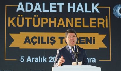 ADALET BAKANI TUNÇ, ADALET HALK KÜTÜPHANELERİ AÇILIŞINA KATILDI