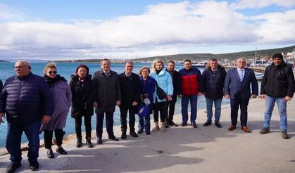 Ayvalık'ta mübadele anısına denize çelenk