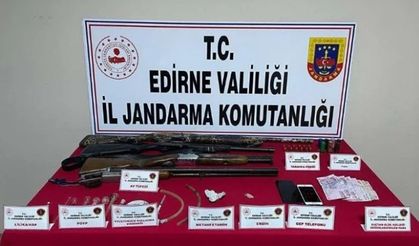 Keşan’da uyuşturucu ve silah ele geçirildi