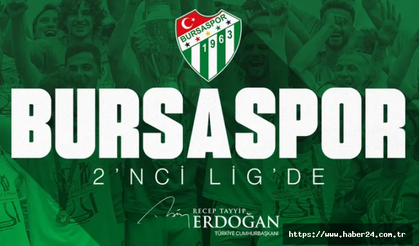 Bursaspor şampiyonluğu kupayla taçlandırdı