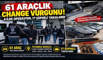 Hacizli Araçlara Sahte Kimlik! 4 İlde Şafak Operasyonu