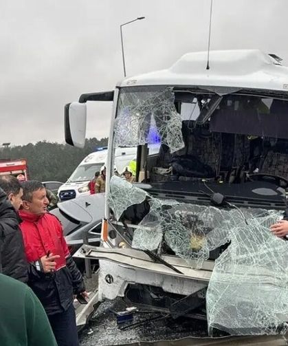 Kuzey Marmara Otoyolu'nda zincirleme kaza: Çok sayıda yaralı