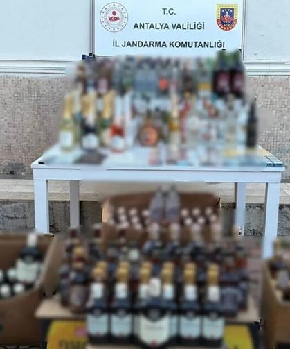 Antalya’da 1 tonu aşan kaçak alkol ele geçirildi!