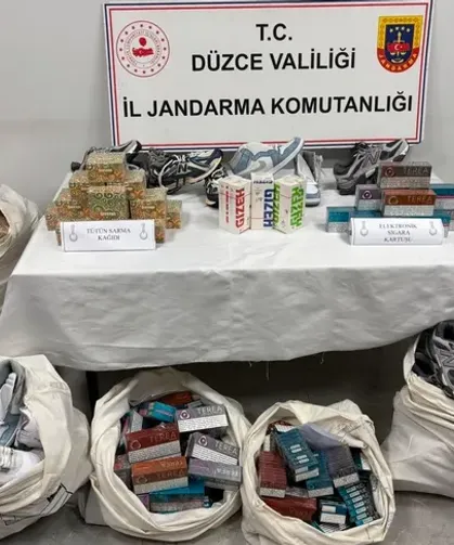 Düzce’de kaçakçılık operasyonu