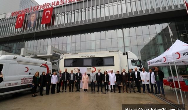 Kocaeli İl Sağlık Müdürlüğü ve Kızılay'dan Örnek Kan Bağışı Kampanyası