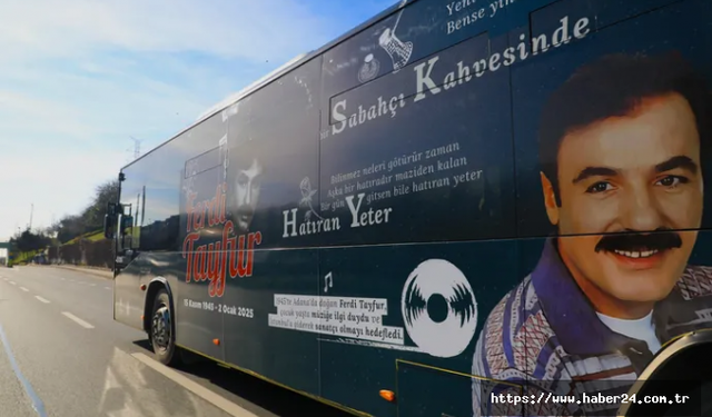 İETT'den Ferdi Tayfur otobüsü