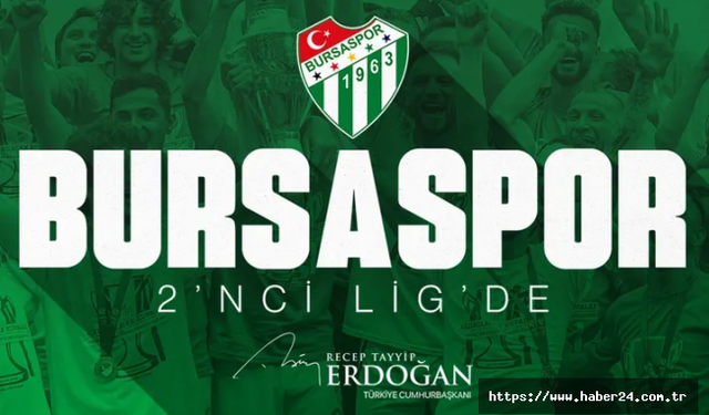 Bursaspor şampiyonluğu kupayla taçlandırdı