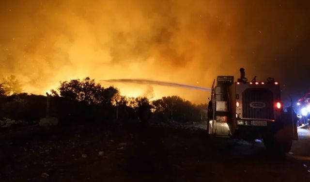 İzmir Buca alevler içinde kaldı