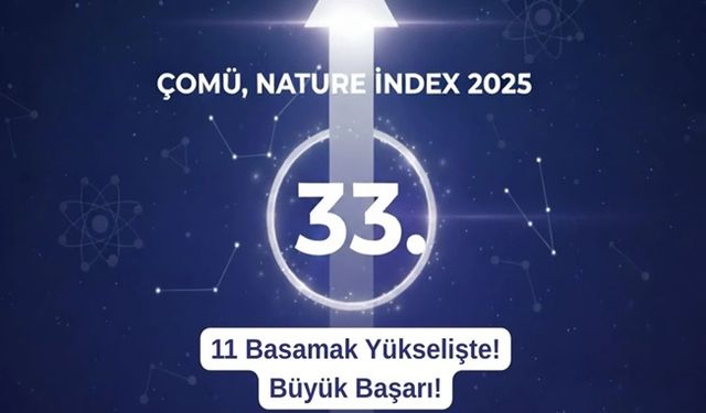 ÇOMÜ, Nature Index 2025’te 33. Sıraya Yükseldi